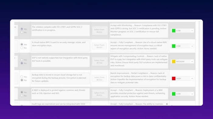 Image showcasing FlowAssure’s compliance module