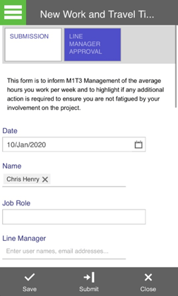 New Work and Travel Timesheet Process