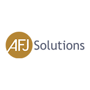 AFJ Solutions Logo Website Partner Page White