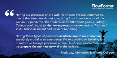 Abingdon & Witney College Quote