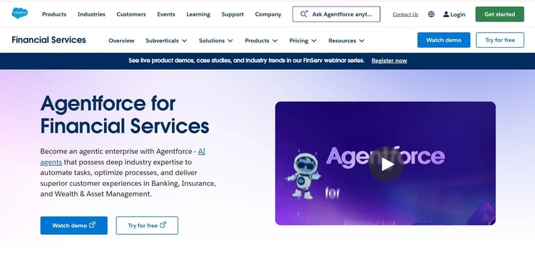 Agentforce for For Financial Services