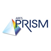 Ares Prism Logo - White