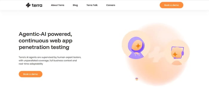 Screenshot of Terra Security’s Homepage