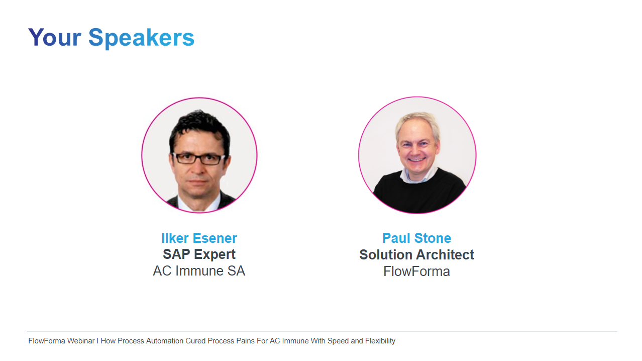 BPM Live Speakers: Ilker Esener & Paul Stone