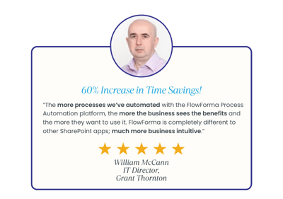 Customer feedback for FlowForma William McCann (1)