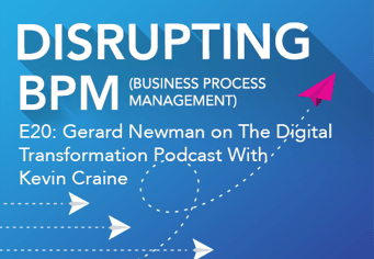 Podcast cover: The Digital Transformation Podcast: how to govern no-code process automation