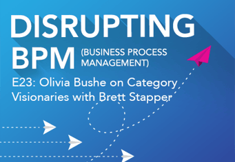 Podcast cover: Category Visionaries: former FlowForma CEO Olivia Bushe on the future of digital process automation