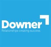Downer Group Logo Greyscale White Background
