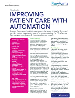 Improving Patient Care With Automation
