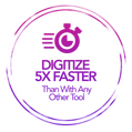 FlowForma Digitize 5X Faster Icon Pink & Purple Gradient