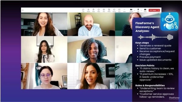 Screenshot of FlowForma’s Discovery Agent Video