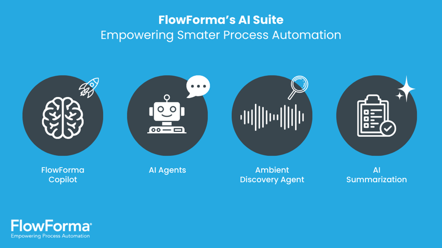 Screenshot of FlowForma’s AI-powered process automation