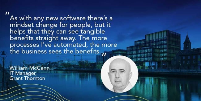 Screenshot of Grant Thornton’s user testimonial