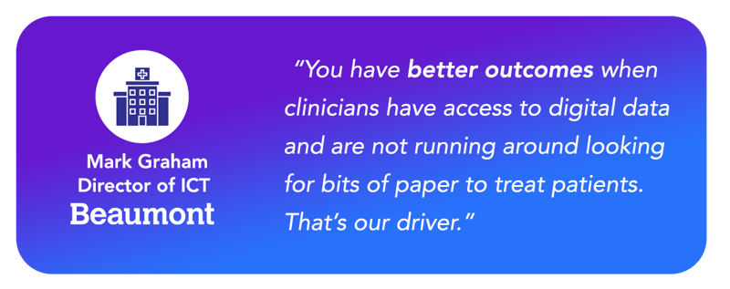 Healthcare testimonial