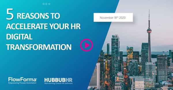 5 Reasons to Accelerate Your Digital HR Transformation - Webinar Recording