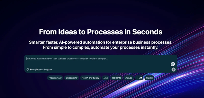 Screenshot of FlowForma’s AI Copilot demo video-1
