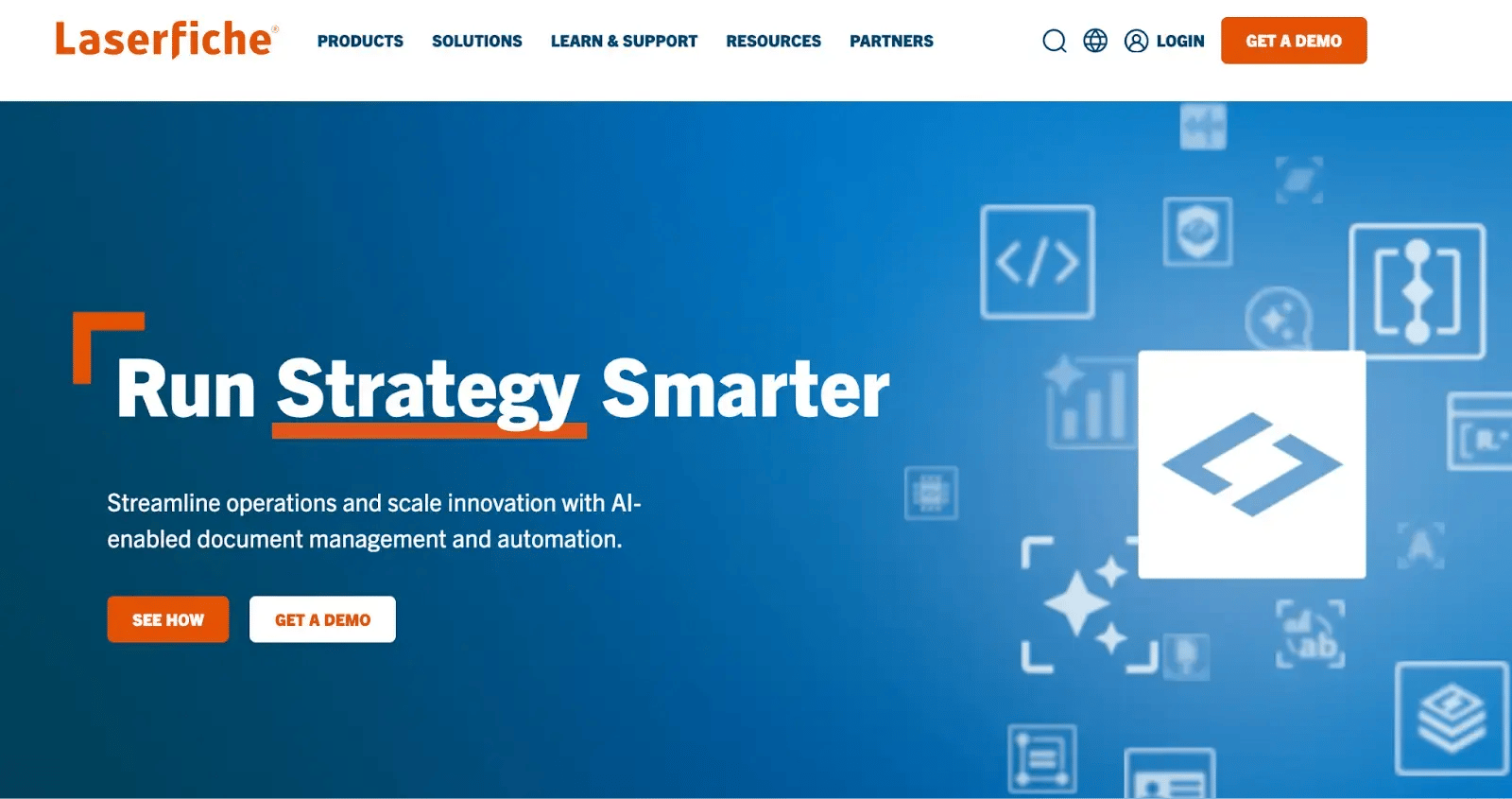 Screenshot of Laserfiche’s dashboard-1
