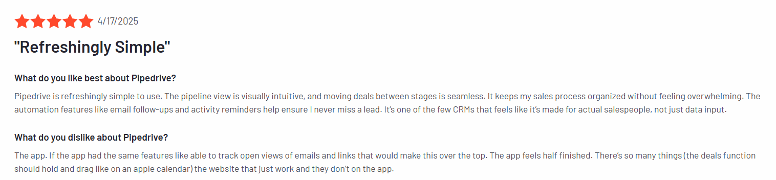 Pipedrive Review