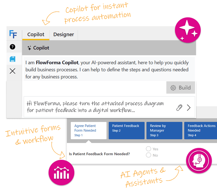 Overview of FlowForma, the fastest AI-led platform for powerful process automation