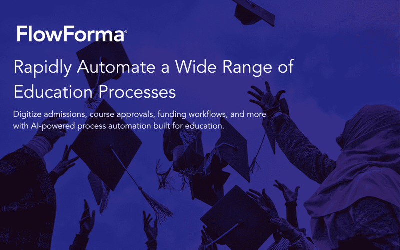 Screenshot of FlowForma for education