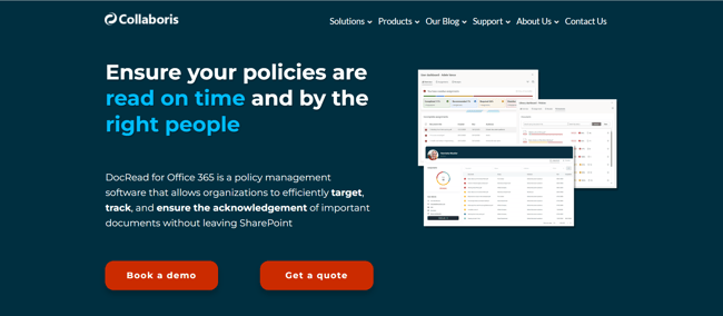Image shown:  Docread Home Page