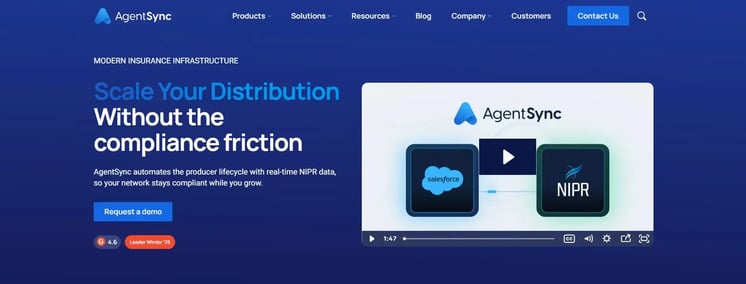 Screenshot of AgentSync
