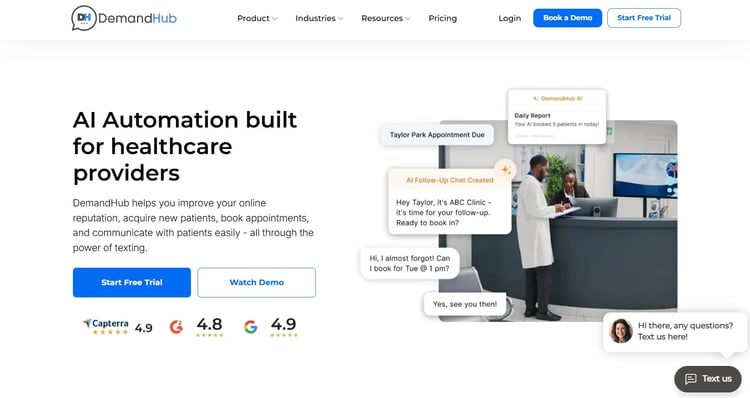 Screenshot of DemandHub