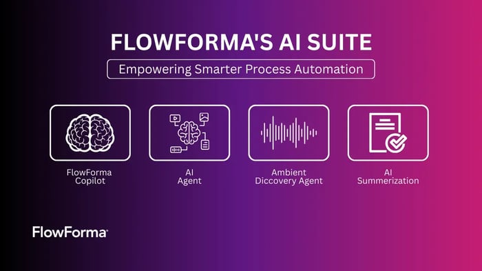 Screenshot of FlowForma’s AI Suite