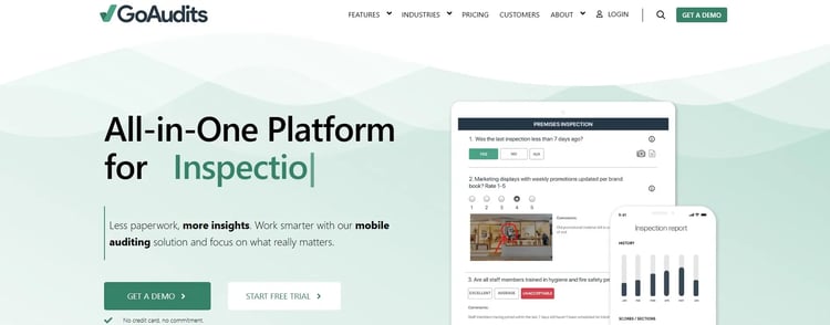 Screenshot of GoAudits