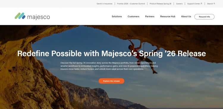 Screenshot of Majesco