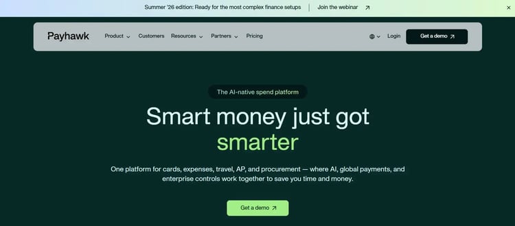 Screenshot of Payhawk