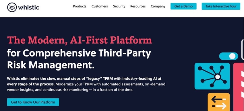 Screenshot of Whistic’s homepage-1