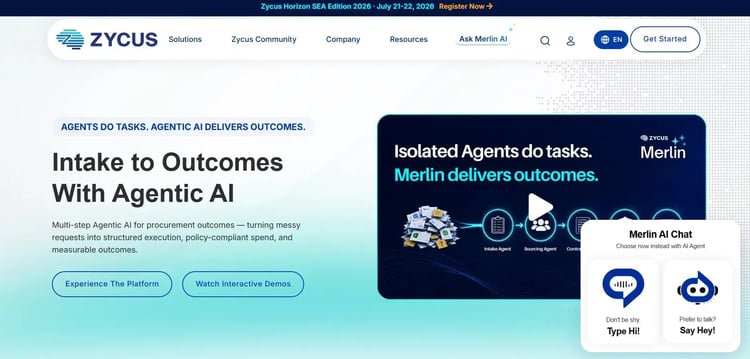 Screenshot of Zycus