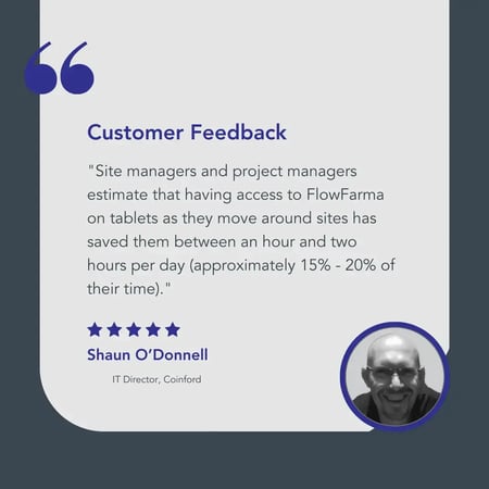 Screenshot of user testimonial from Coinford