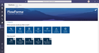 FlowForma Process Automation App - Workflow Software For Microsoft Teams - Homepage