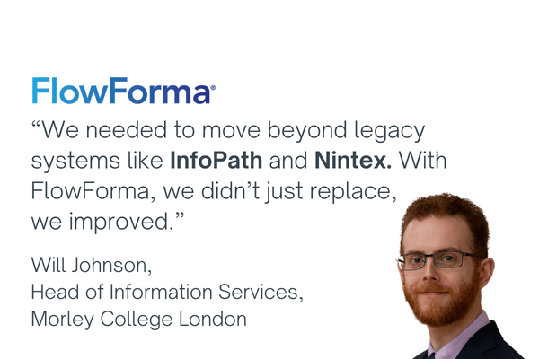 Screenshot of FlowForma review