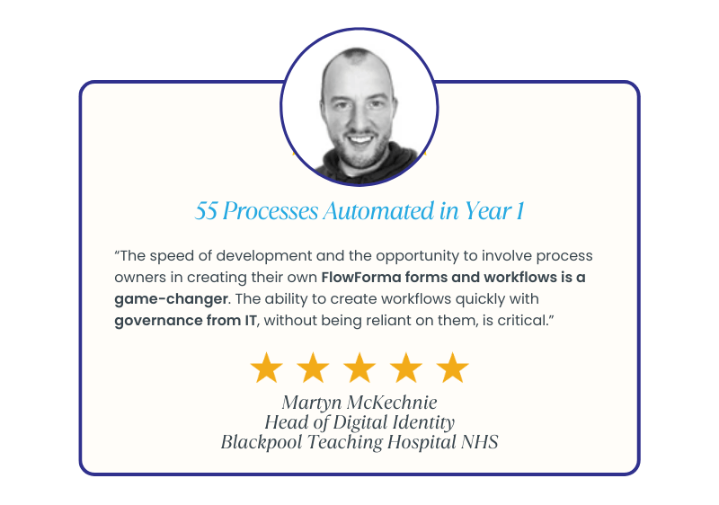  Image highlighting why enterprises choose FlowForma