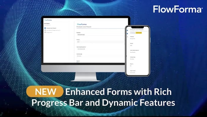 Screenshot of FlowForma’s form automation feature