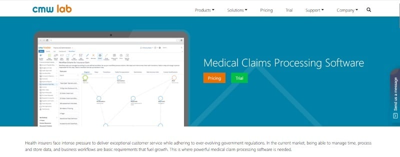 Screenshot of CMW Lab Home Page