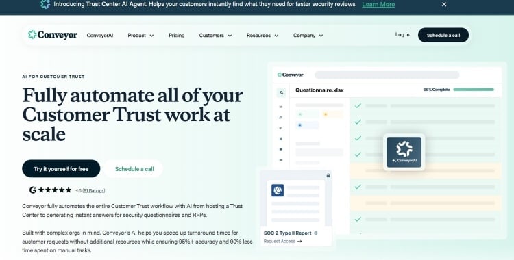 Conveyor’s homepage