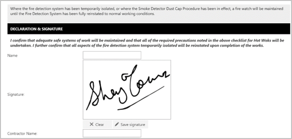 FlowForma's e-Signature Feature