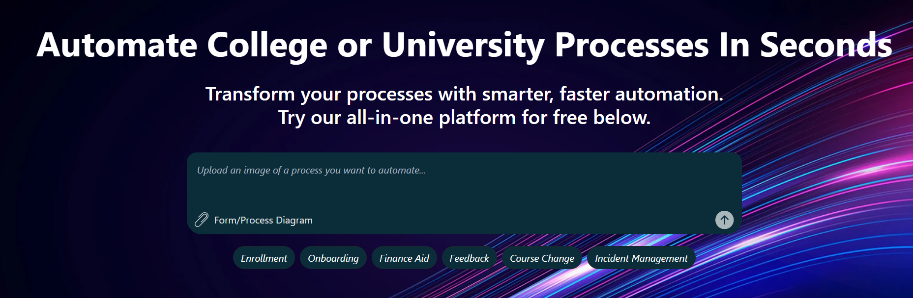 Screenshot of FlowForma Agentic AI