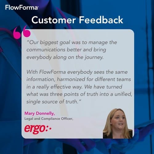 Screenshot of ergo testimonial