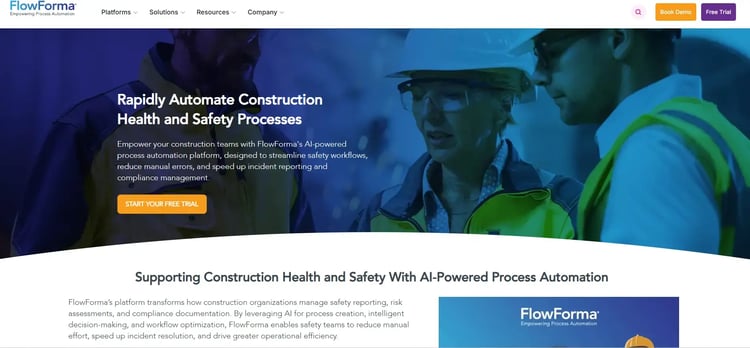 &nbsp;FlowForma’s Health & Safety Page