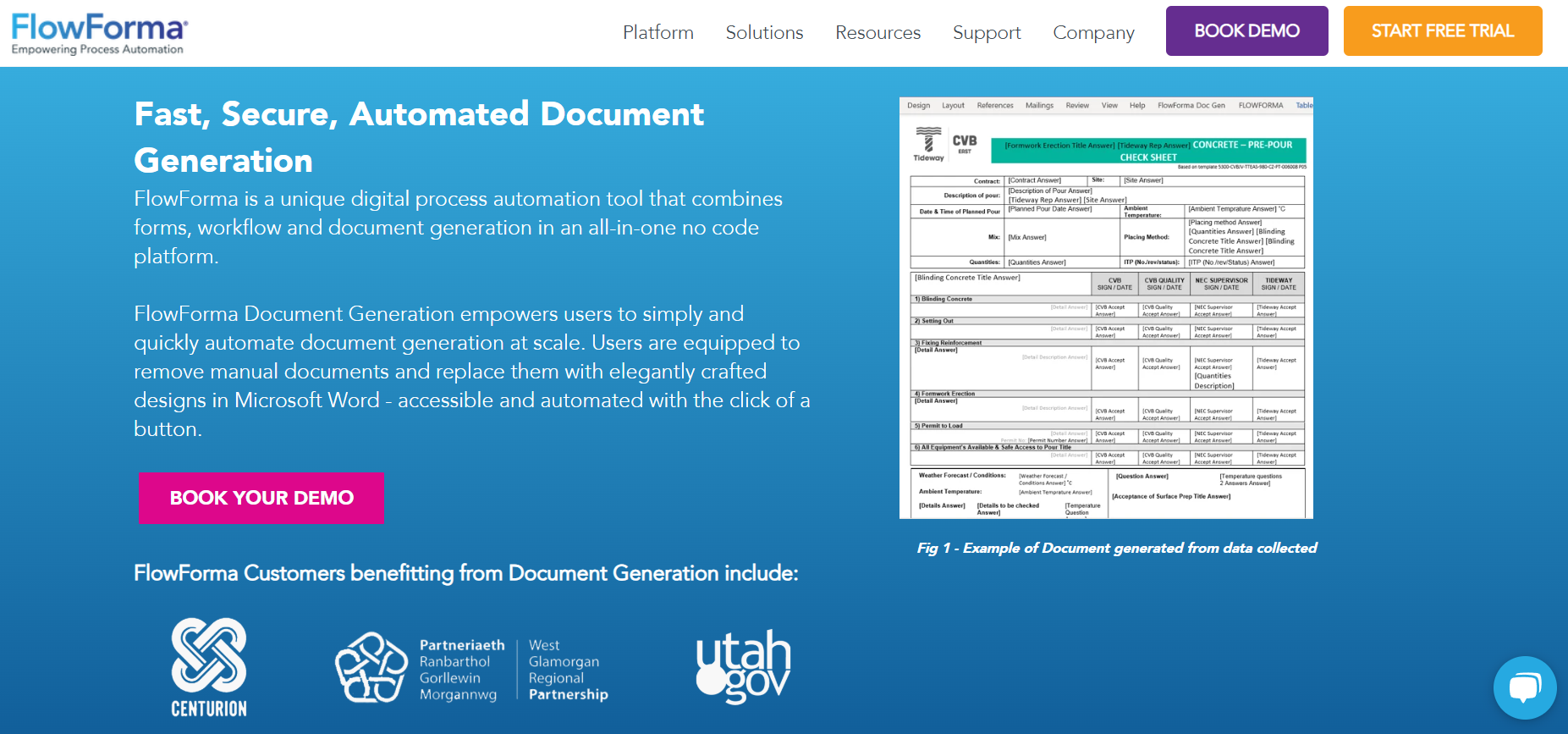 FlowForma enables automated document generation at scale 