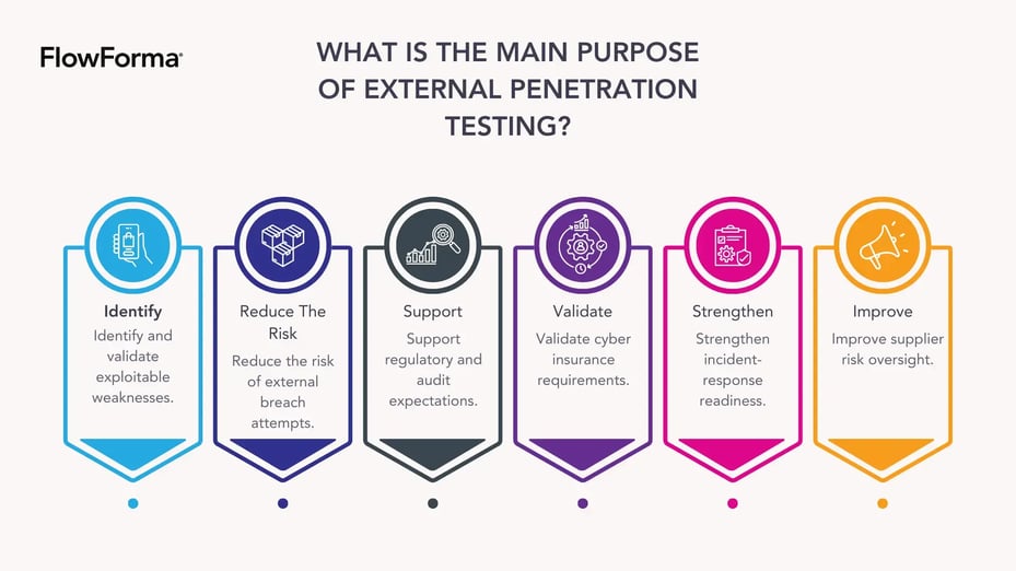 infographic showing the main purpose of external penetration testing-1