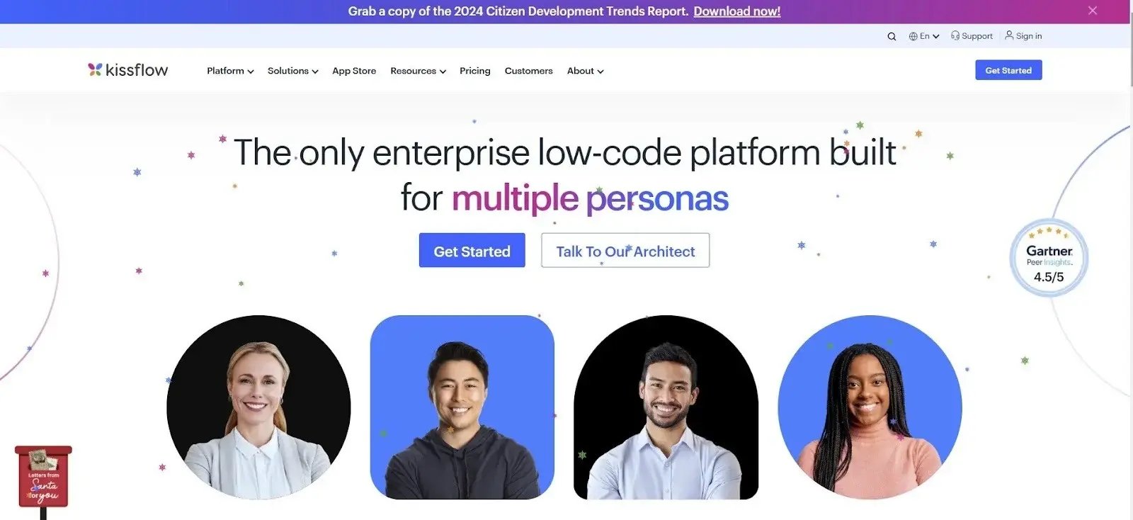 Screenshot of Kissflow’s Homepage