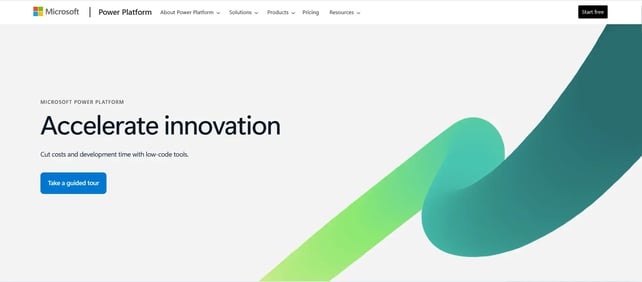 Screenshot of the Microsoft Power Platform