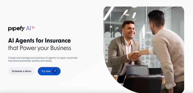Pipefy's AI Agent for Business product page