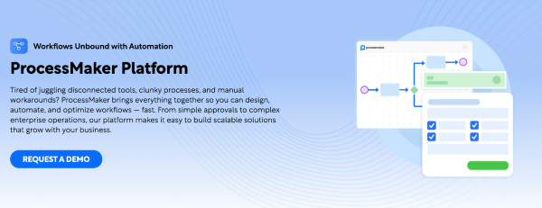 ProcessMaker’s process automation product page